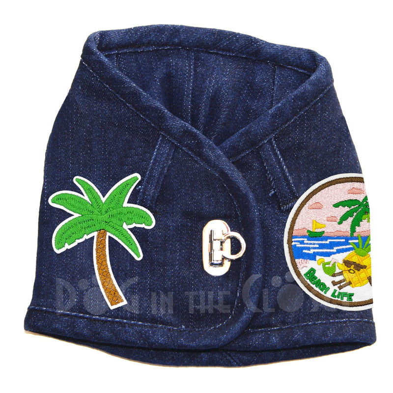 Beach Life Denim Harness Vest