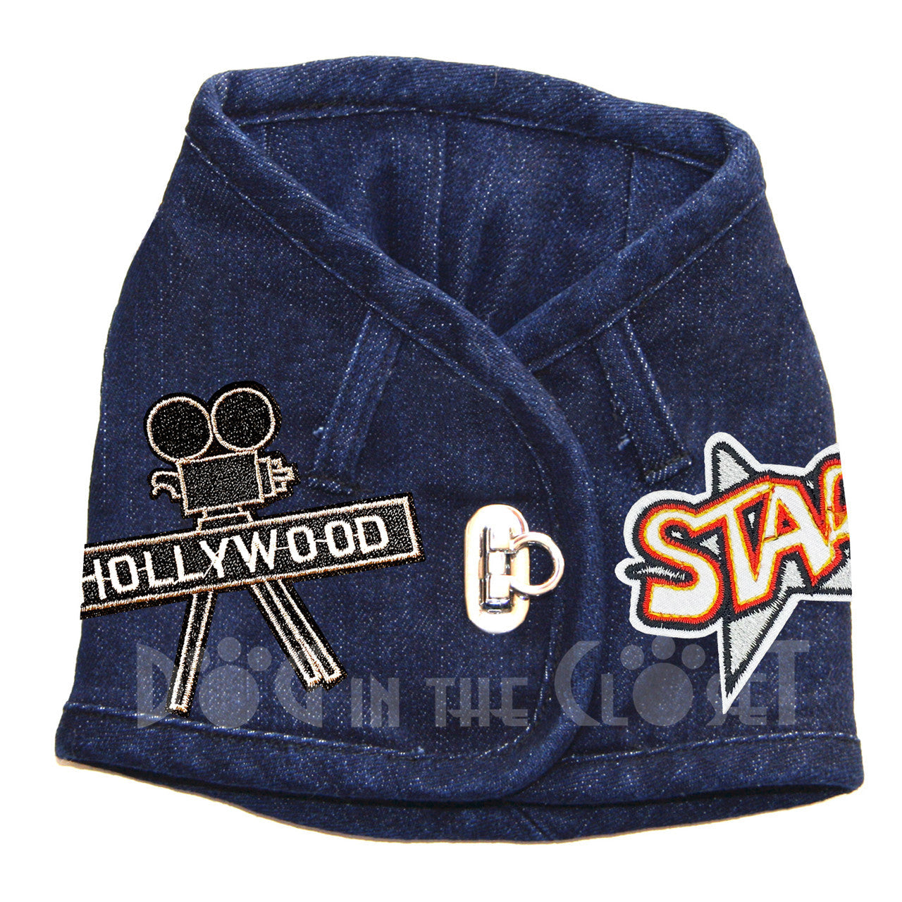 Hollywood Star Denim Harness Vest