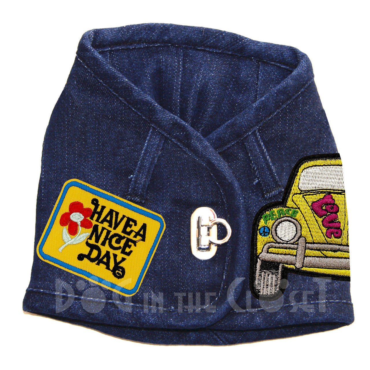 Have a Nice Day Denim Harness Vest