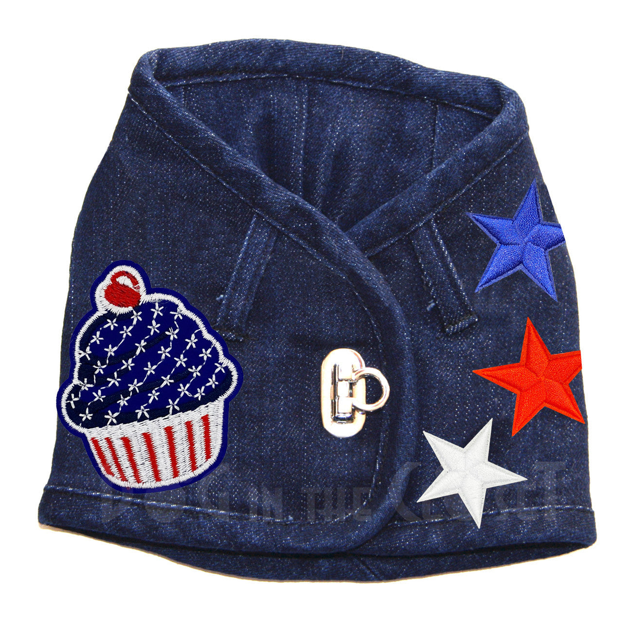 RWB Cupcake Denim Harness Vest