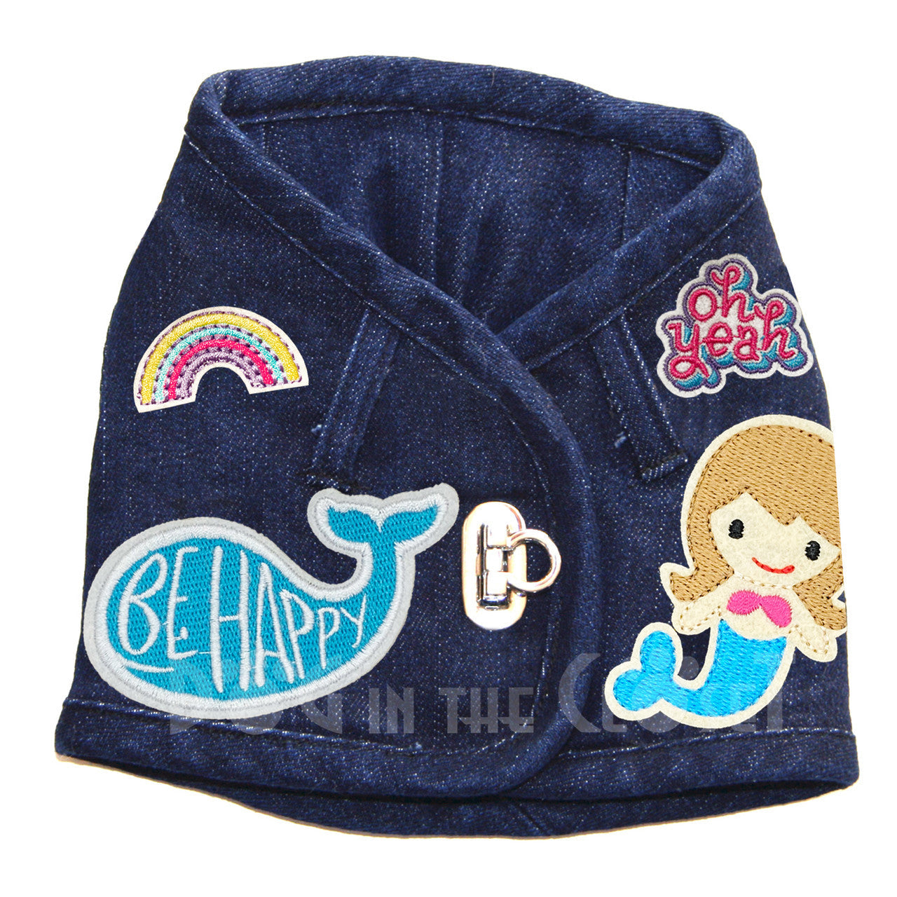Happy Mermaid Denim Harness Vest