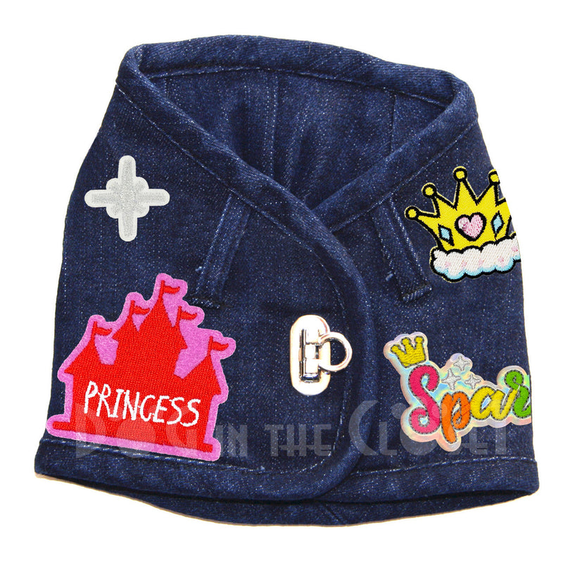 Sparkle Princess Denim Harness Vest