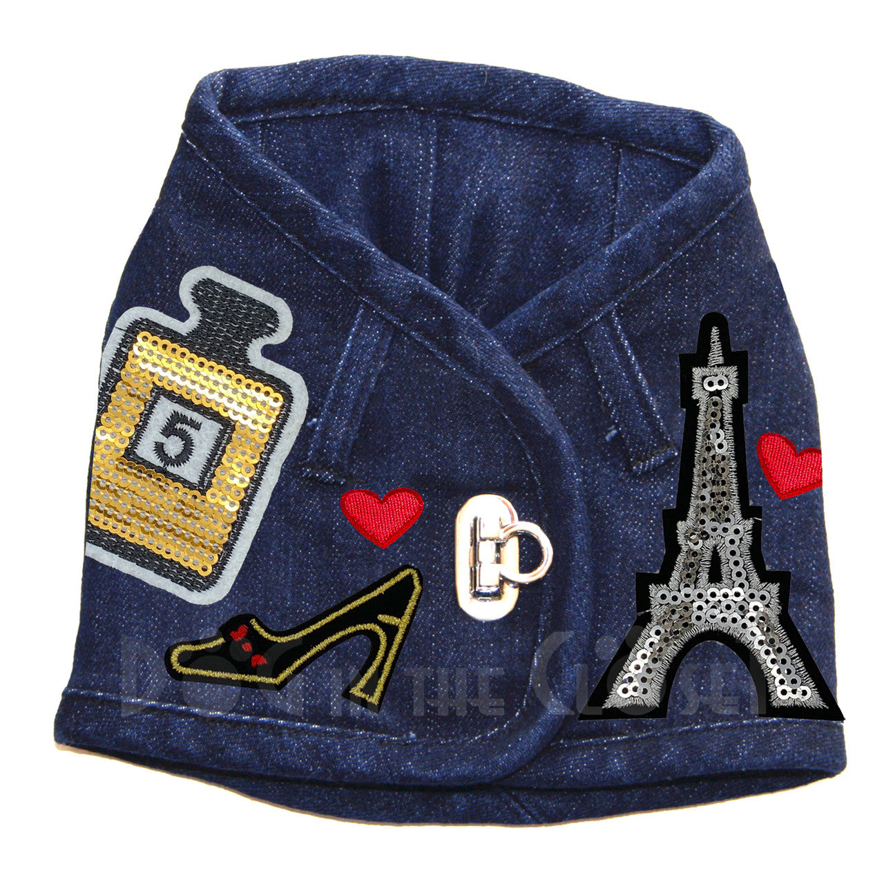 Night in Paris Denim Harness Vest