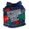 Kiss Me Denim Dog Jacket