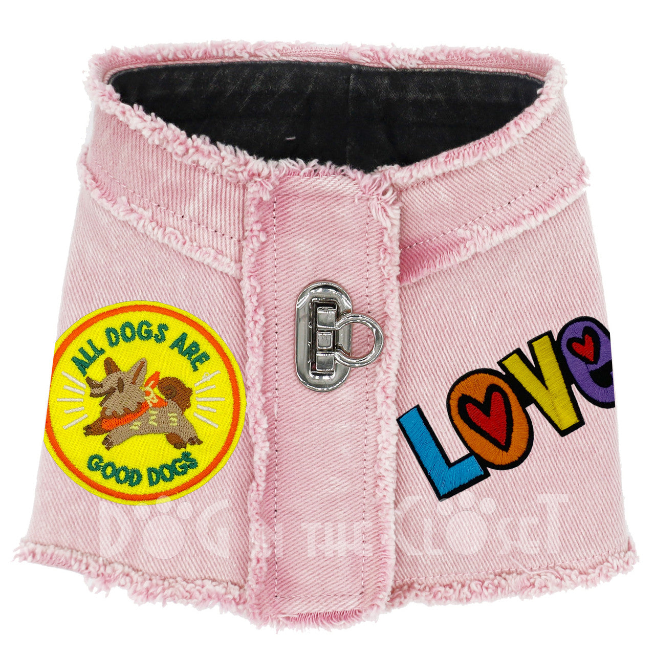 All Dogs are Good Dogs Denim Harness Vest