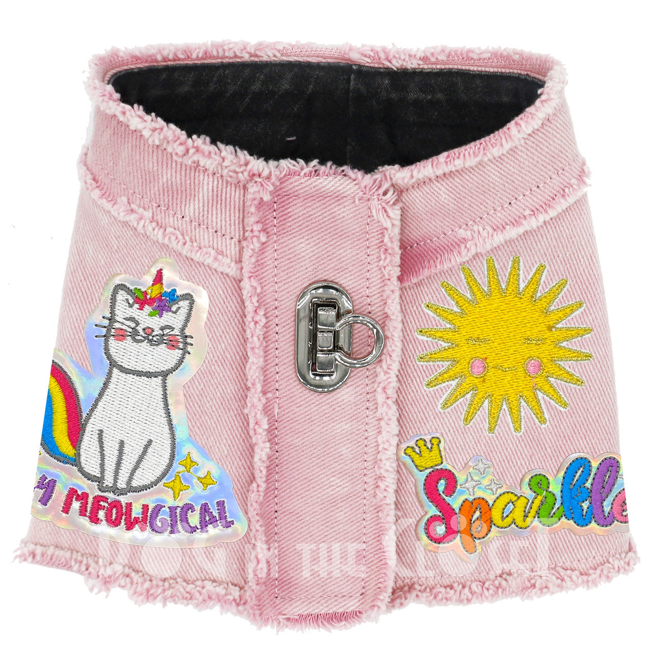 Meowgical Denim Harness Vest