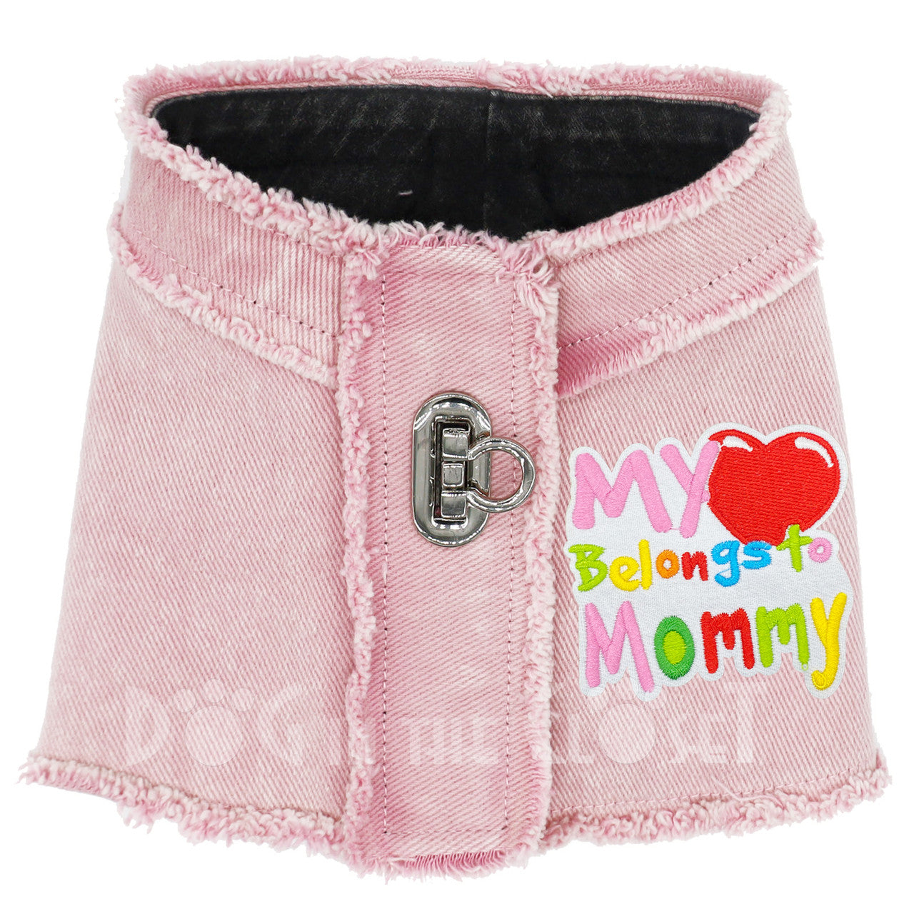 My Heart Belongs to Mommy Denim Harness Vest