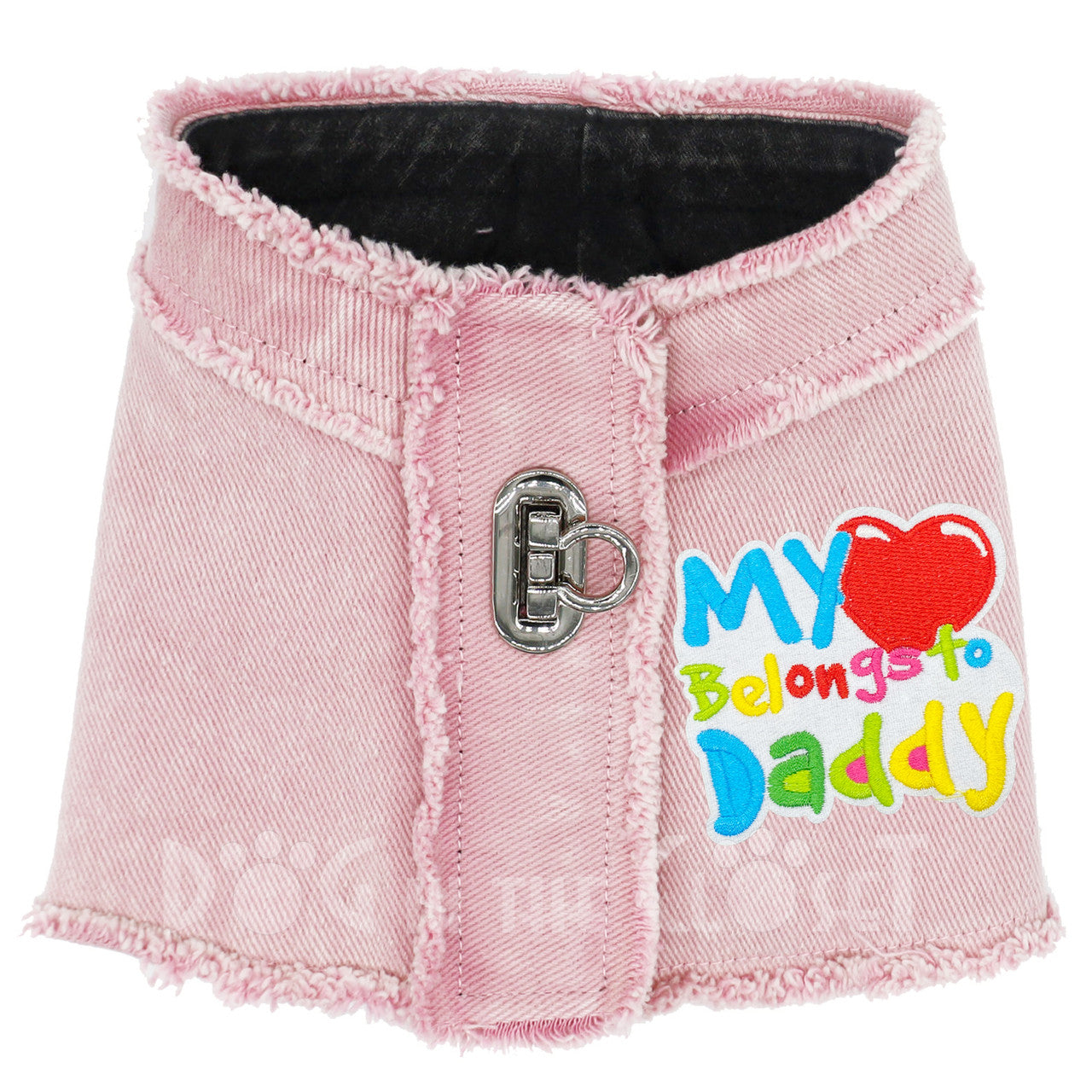 My Heart Belongs to Daddy Denim Harness Vest