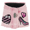 I Love Shoes Denim Harness Vest