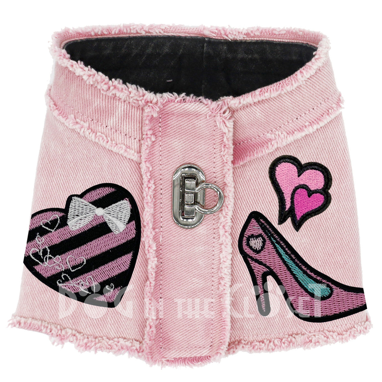 I Love Shoes Denim Harness Vest