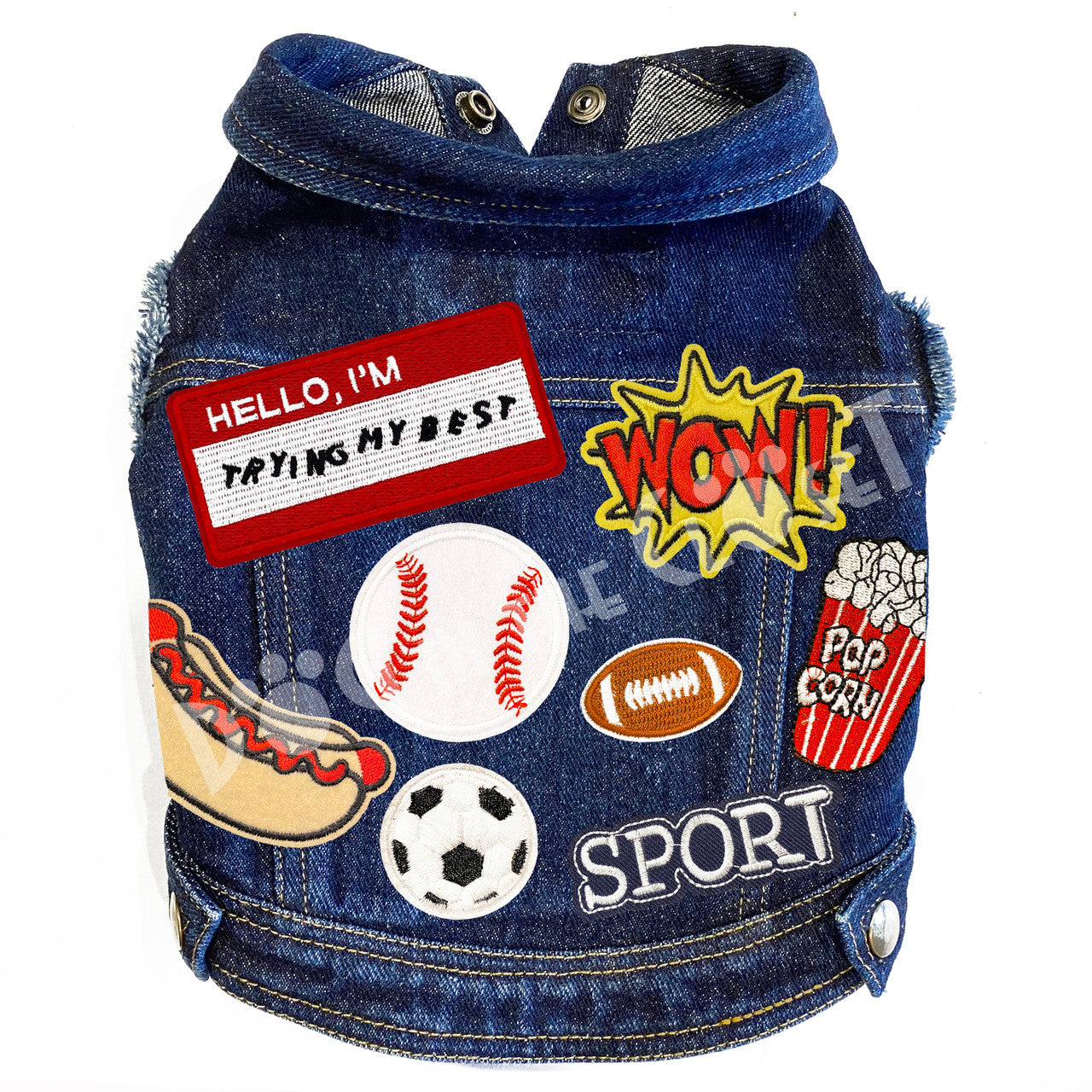 Sports Guys Denim Dog Jacket