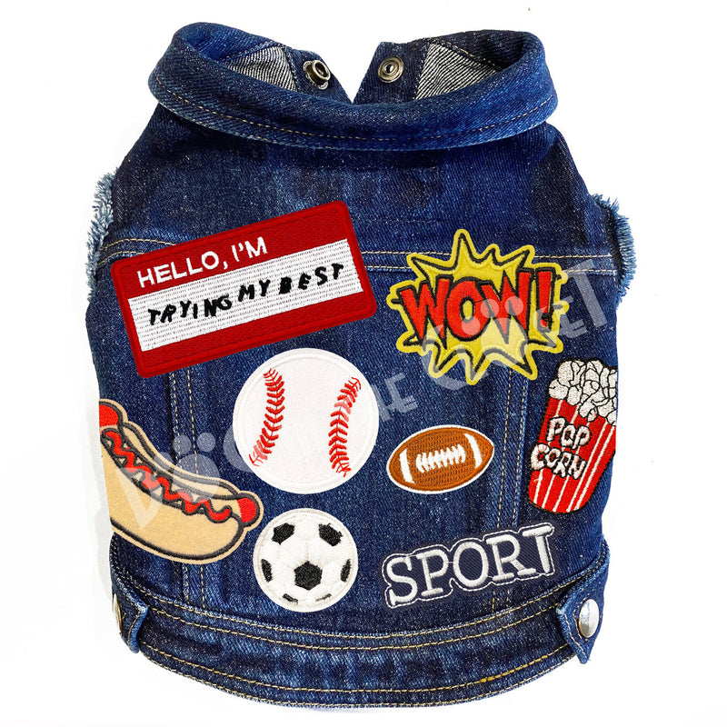 Sports Guys Denim Dog Jacket