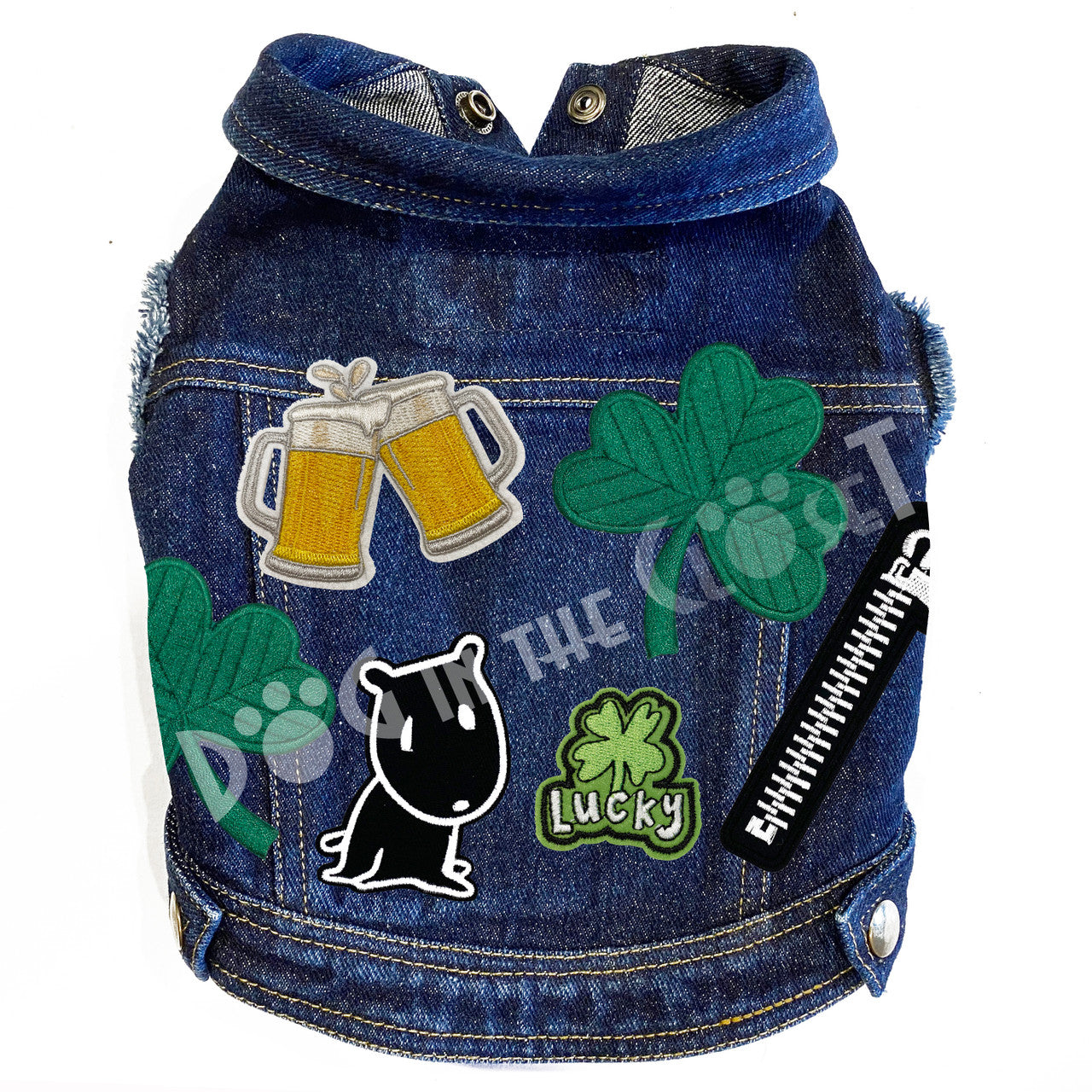 St. Patrick Denim Dog Jacket