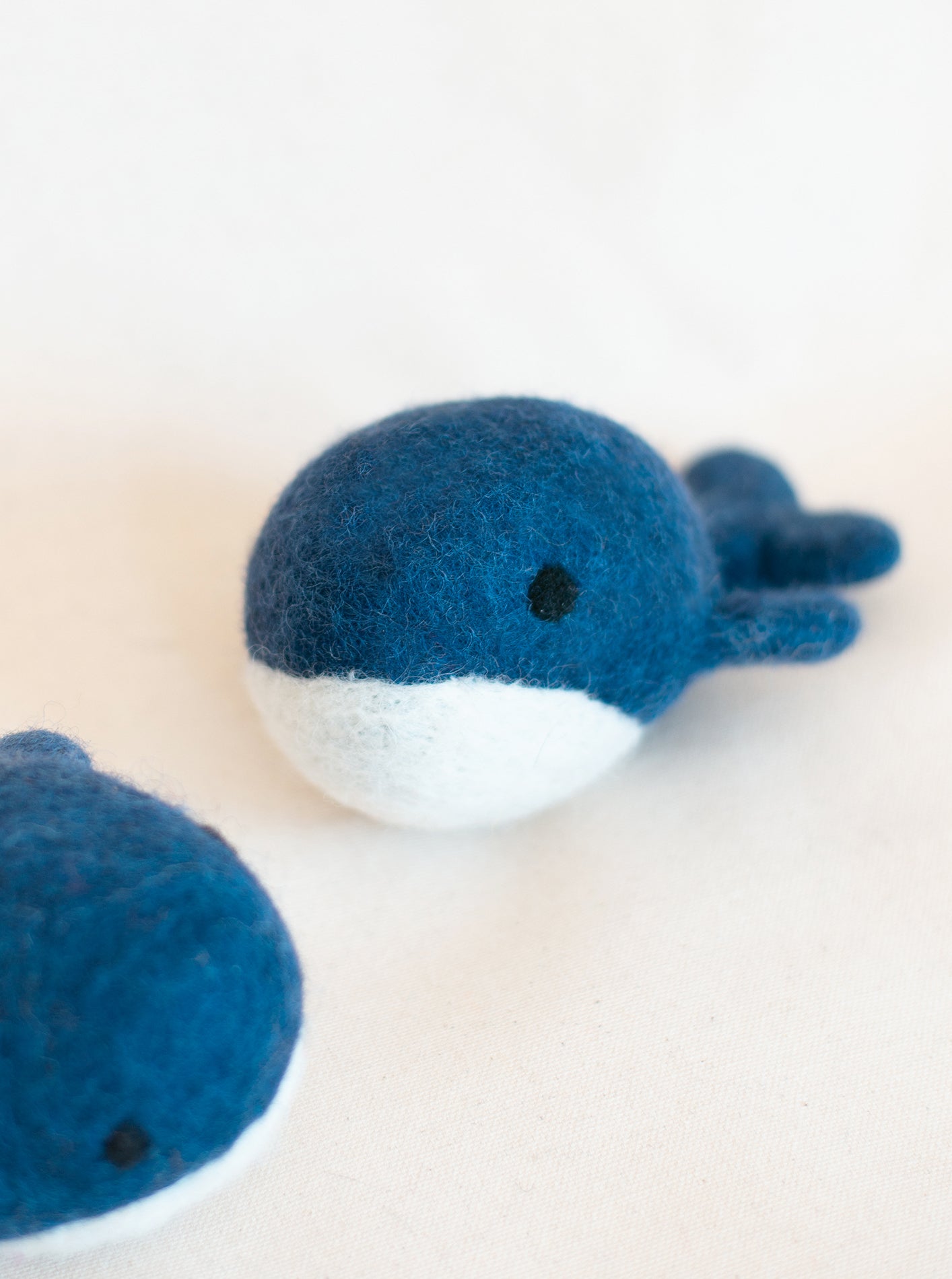 Whale Wool Dog Toy