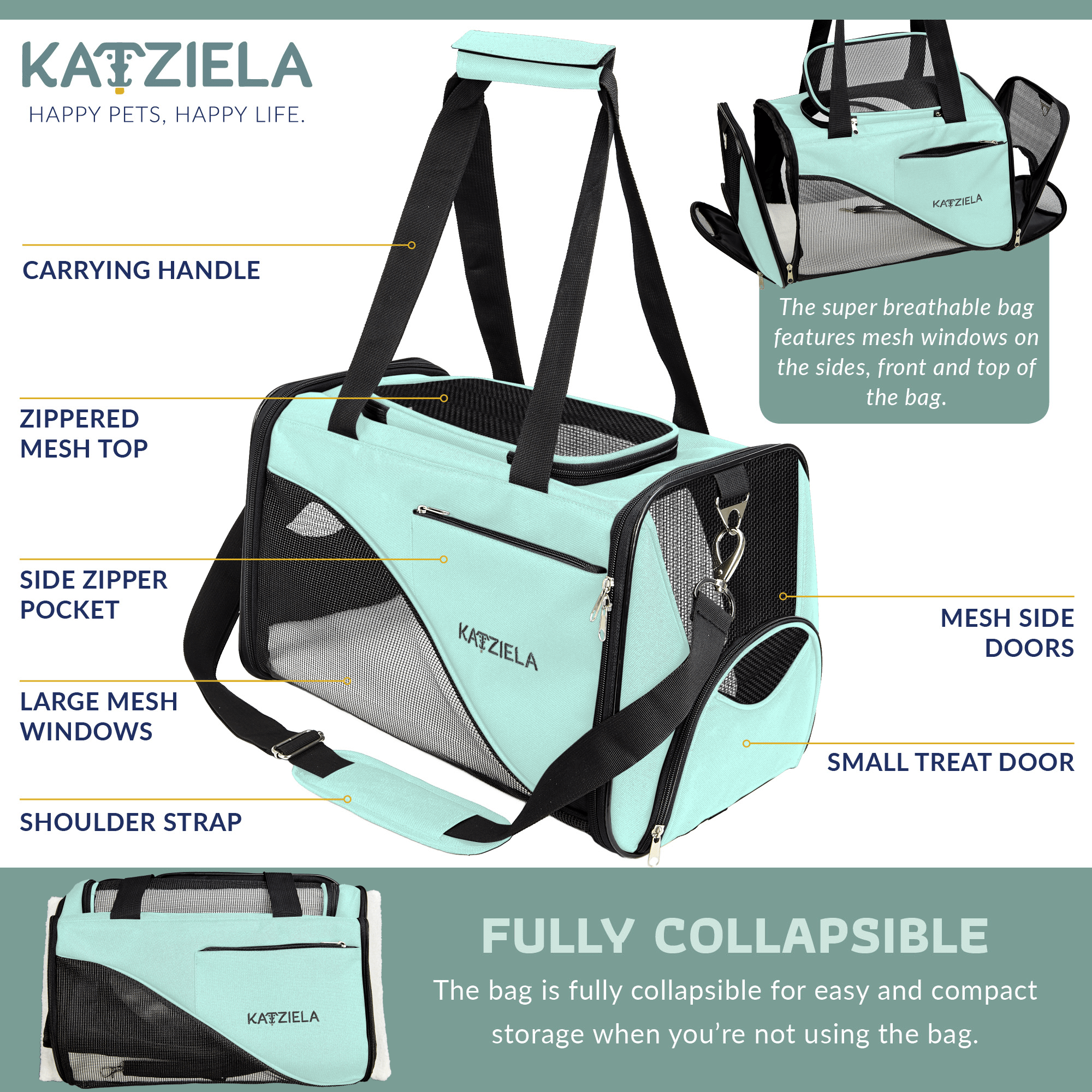 Safari Sleeper Pet Carrier - Comfortable | HT Animal Supply