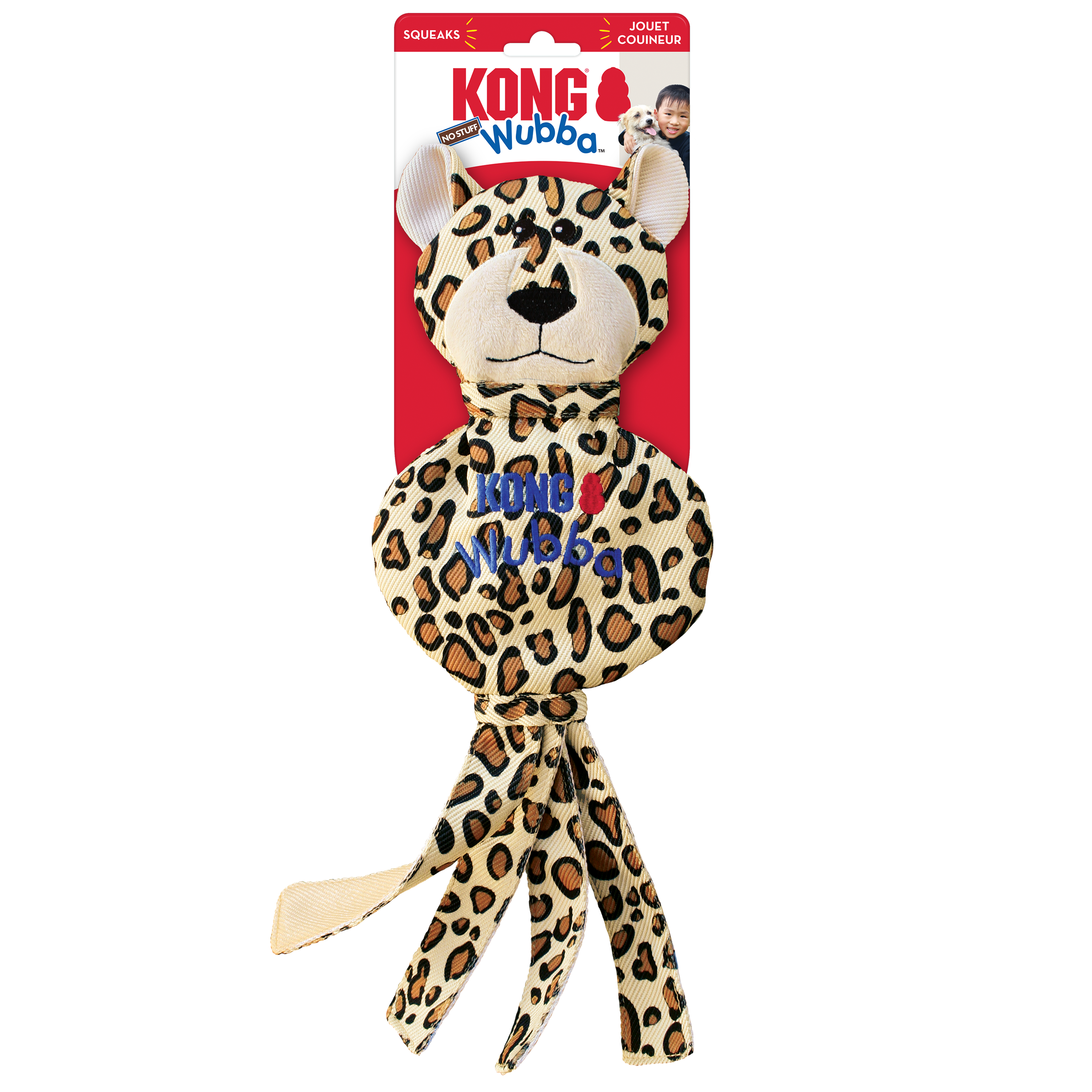 Kong Wubba No Stuff Cheetah Large - HT Animal Supply
