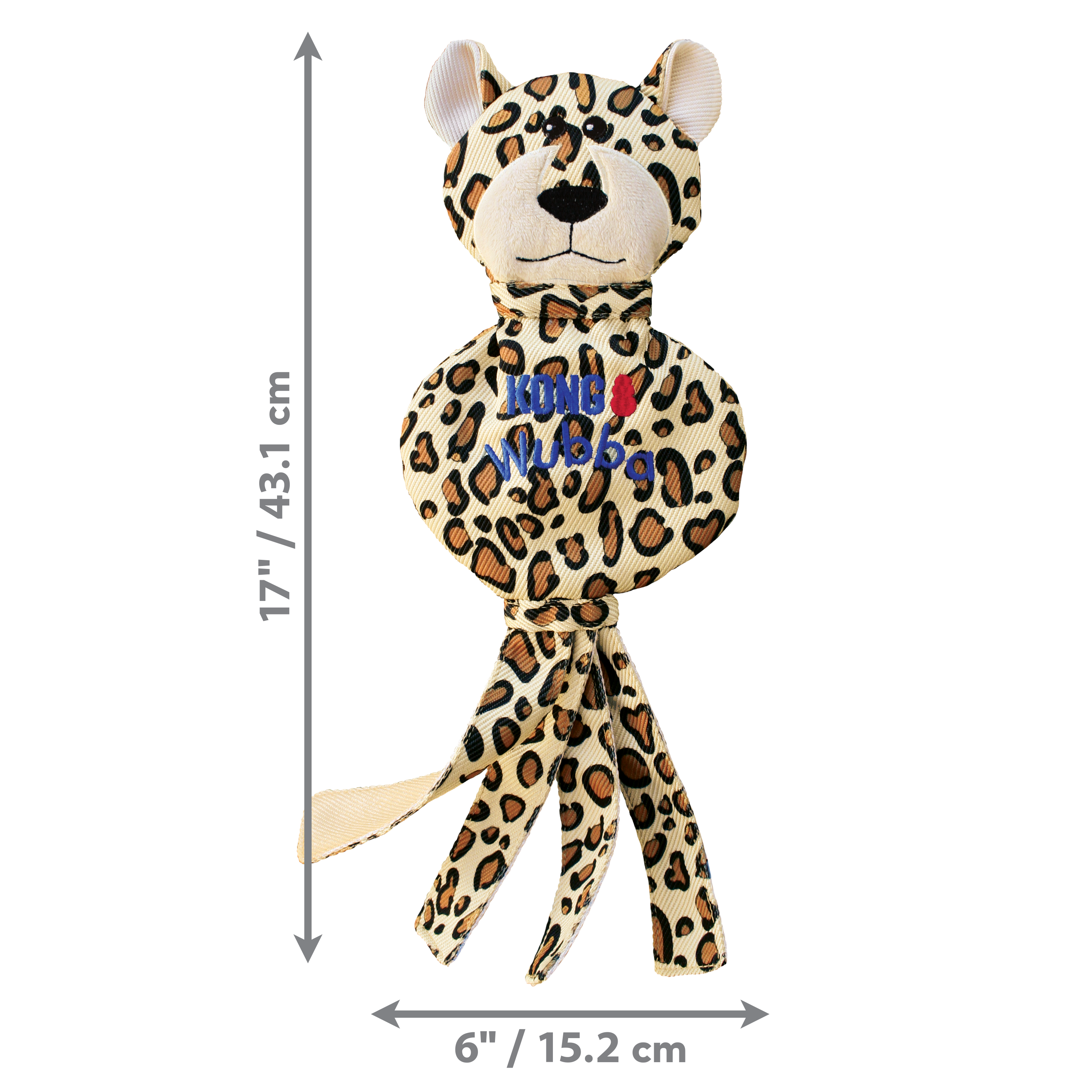 Kong Wubba No Stuff Cheetah Large - HT Animal Supply