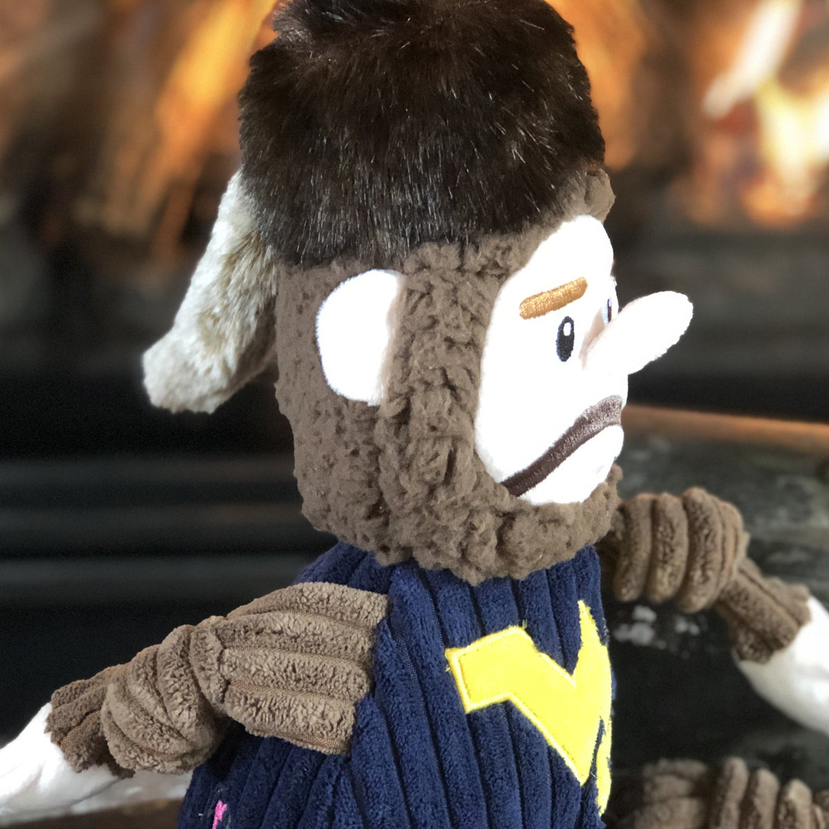 NCAA West Virginia University, Mountaineer Knottie Plush Dog Toy