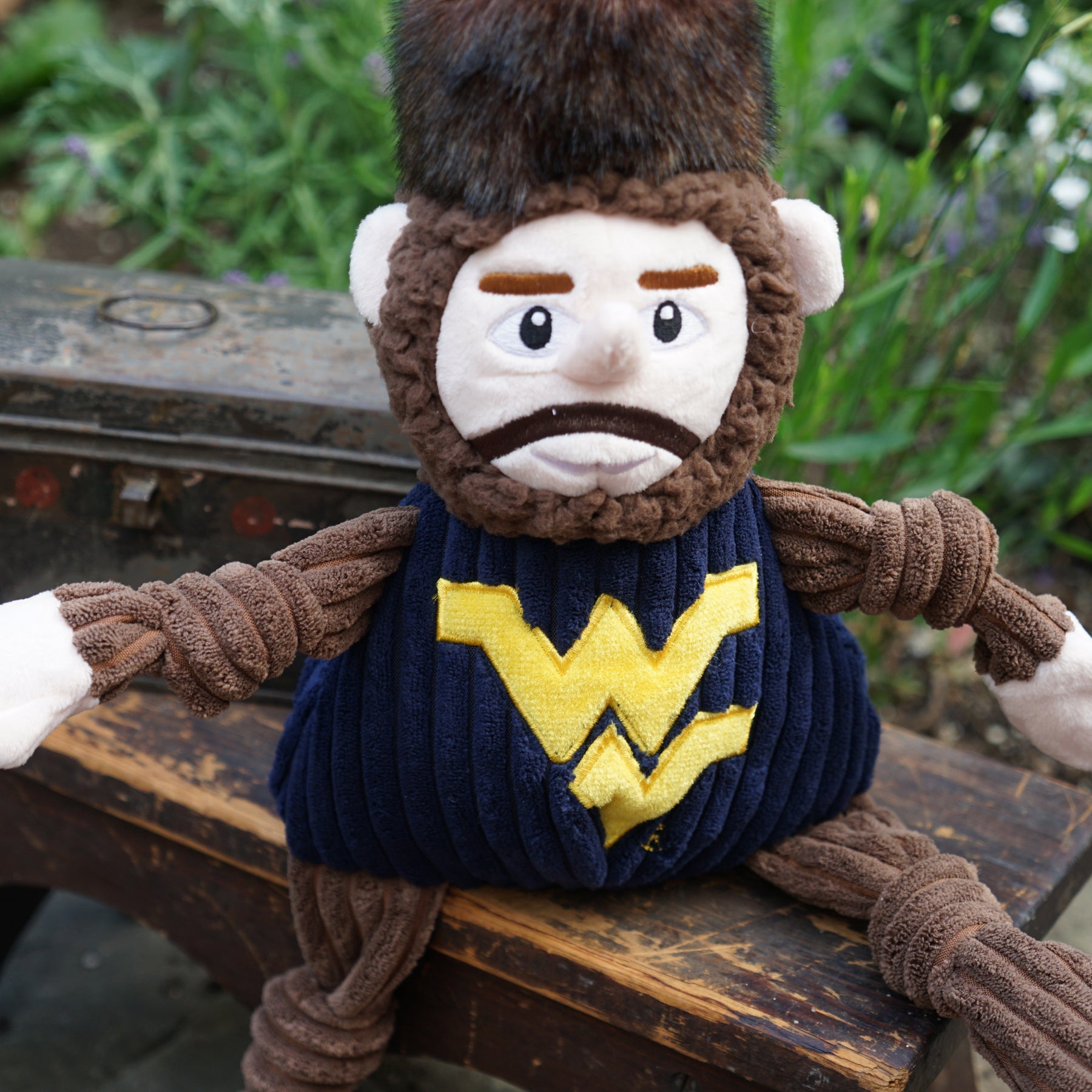 NCAA West Virginia University, Mountaineer Knottie Plush Dog Toy