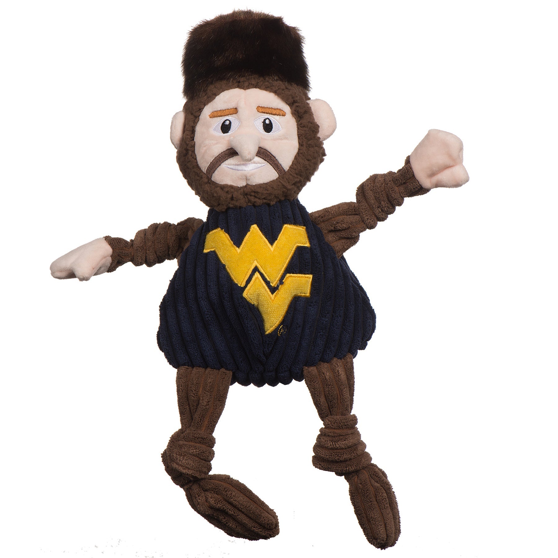 NCAA West Virginia University, Mountaineer Knottie Plush Dog Toy