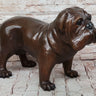 Life Size English Bulldog Puppy Bronze Statue Sculpture Figure 14" x 24"