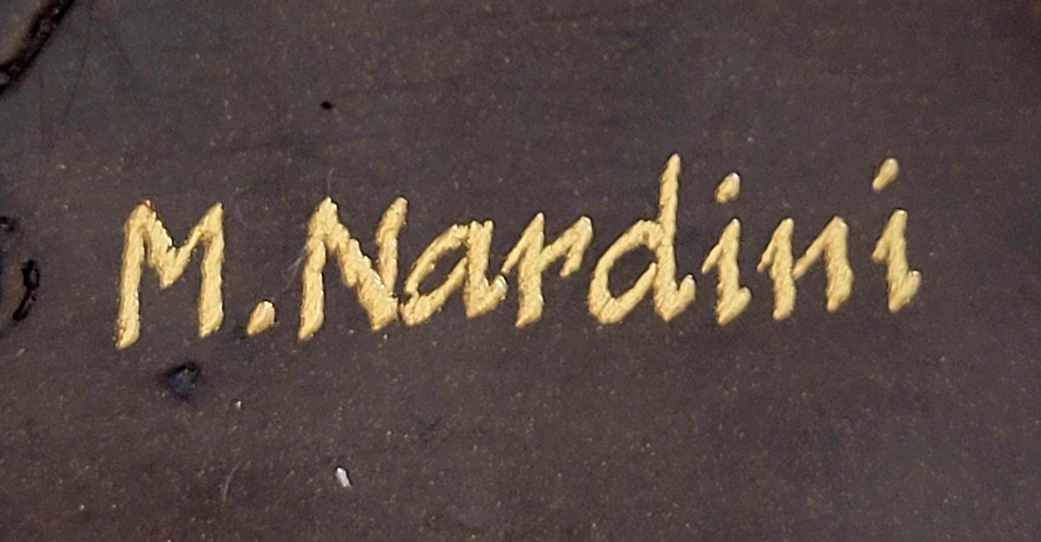 Cat Kitten Sitting on the Edge Bronze Figurine Sculpture Figure Collectible 3" x 6"