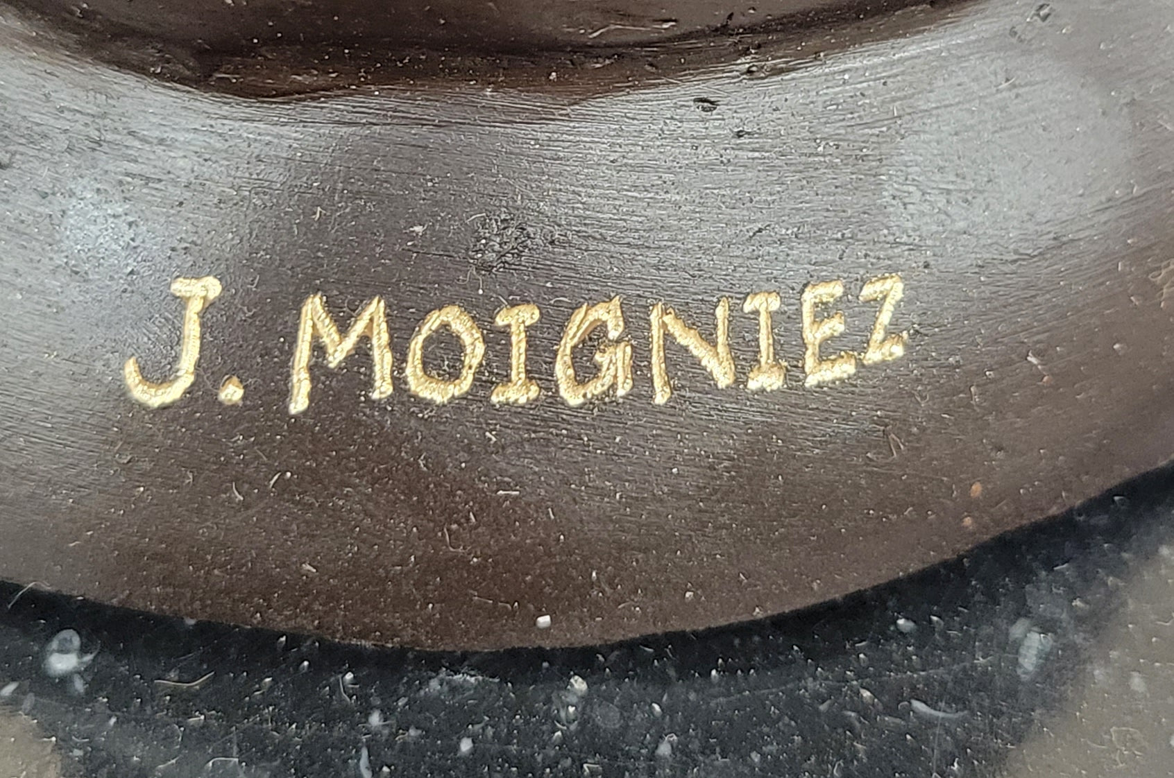 American Bald Eagle Bronze Statue Sculpture Figure by Moigniez 22" x 17"