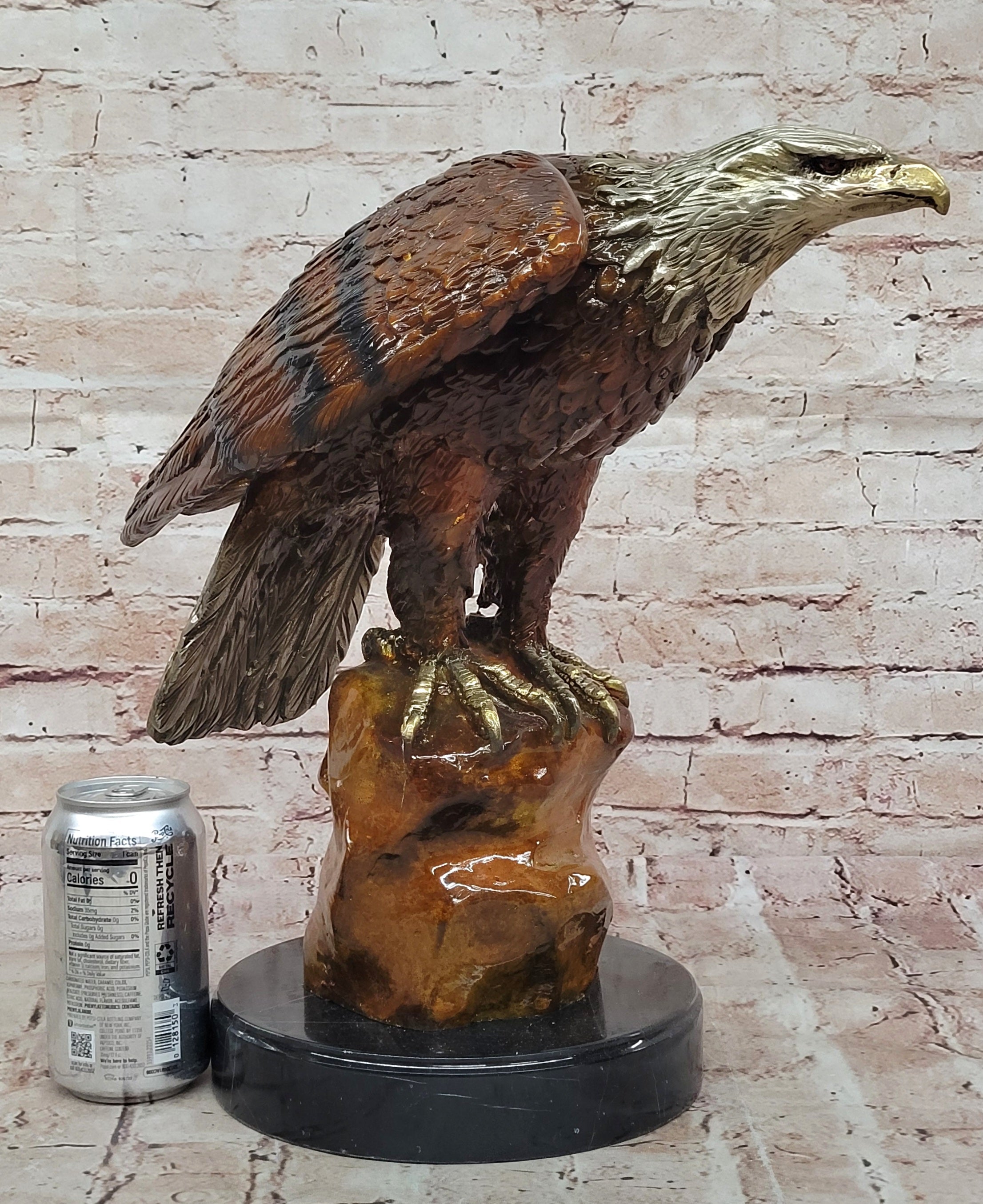 Jules Moigniez Inspired Bronze Eagle; Wildlife Art Sculpture