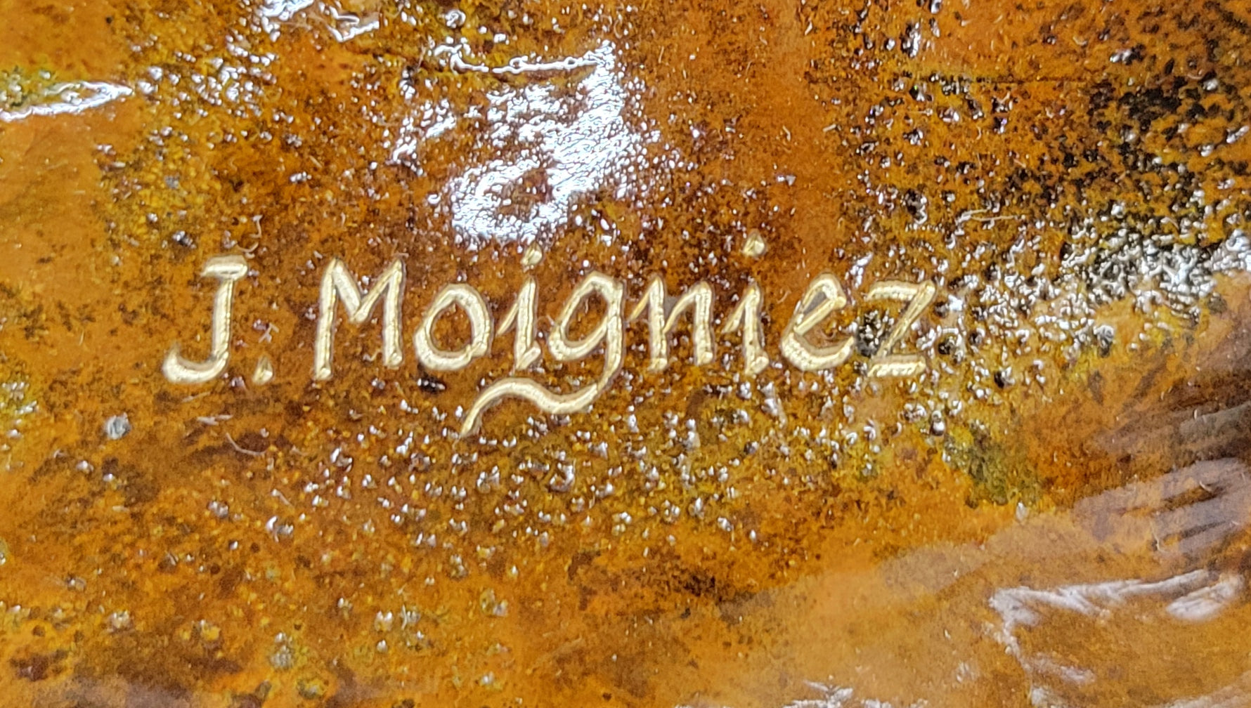 Jules Moigniez Inspired Bronze Eagle; Wildlife Art Sculpture