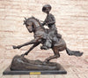 Remington Bronze Cowboy on Horse – Western Sculpture