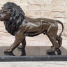 Hot Cast Bronze Hunting Lion Puma Lioness Jungle Safari Statue Sculpture Figurine