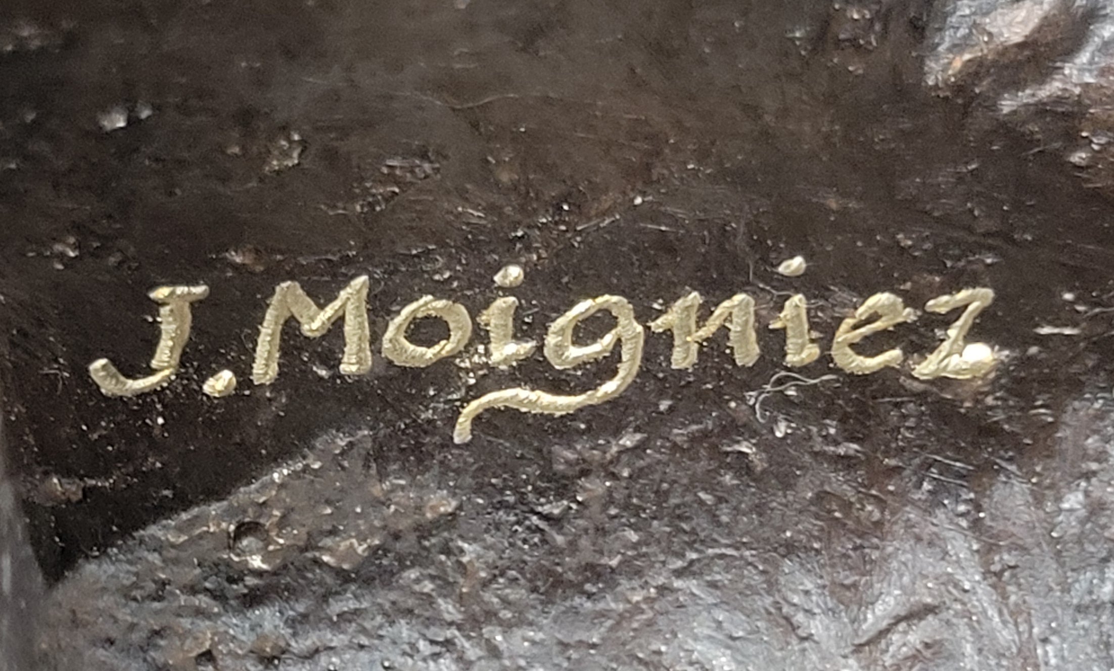 Trumpeting Happy Elephant Bronze Statue Sculpture Marble Base 16" x 10"