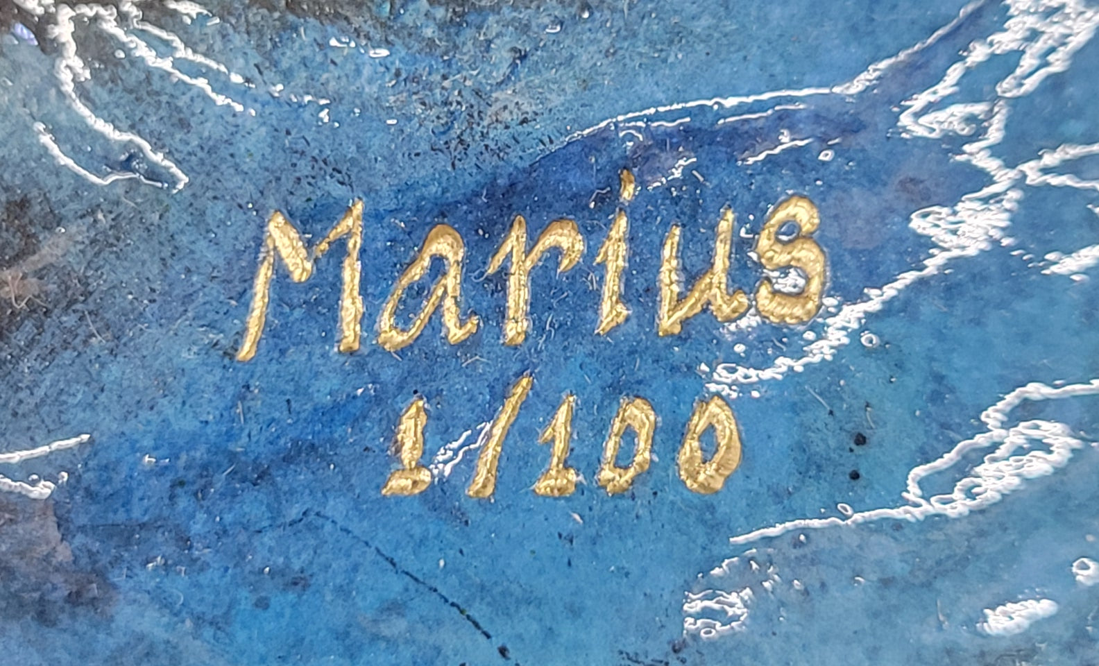 Real Bronze Metal Marlin Sailfish Swordfish Sculpture Statue Original Art on Marble Base