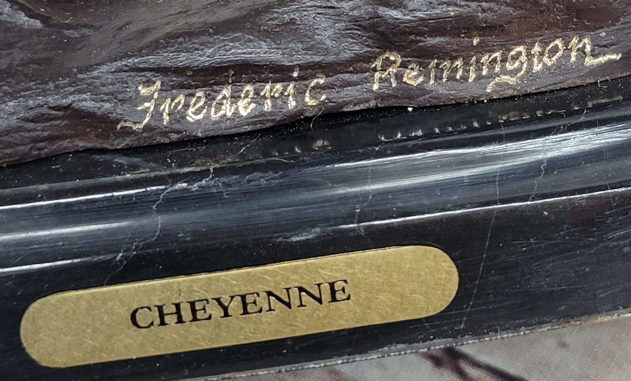 CHEYENNE by Frederic Remington Native American Riding Horse Bronze Statue Sculpture 8" x 10"