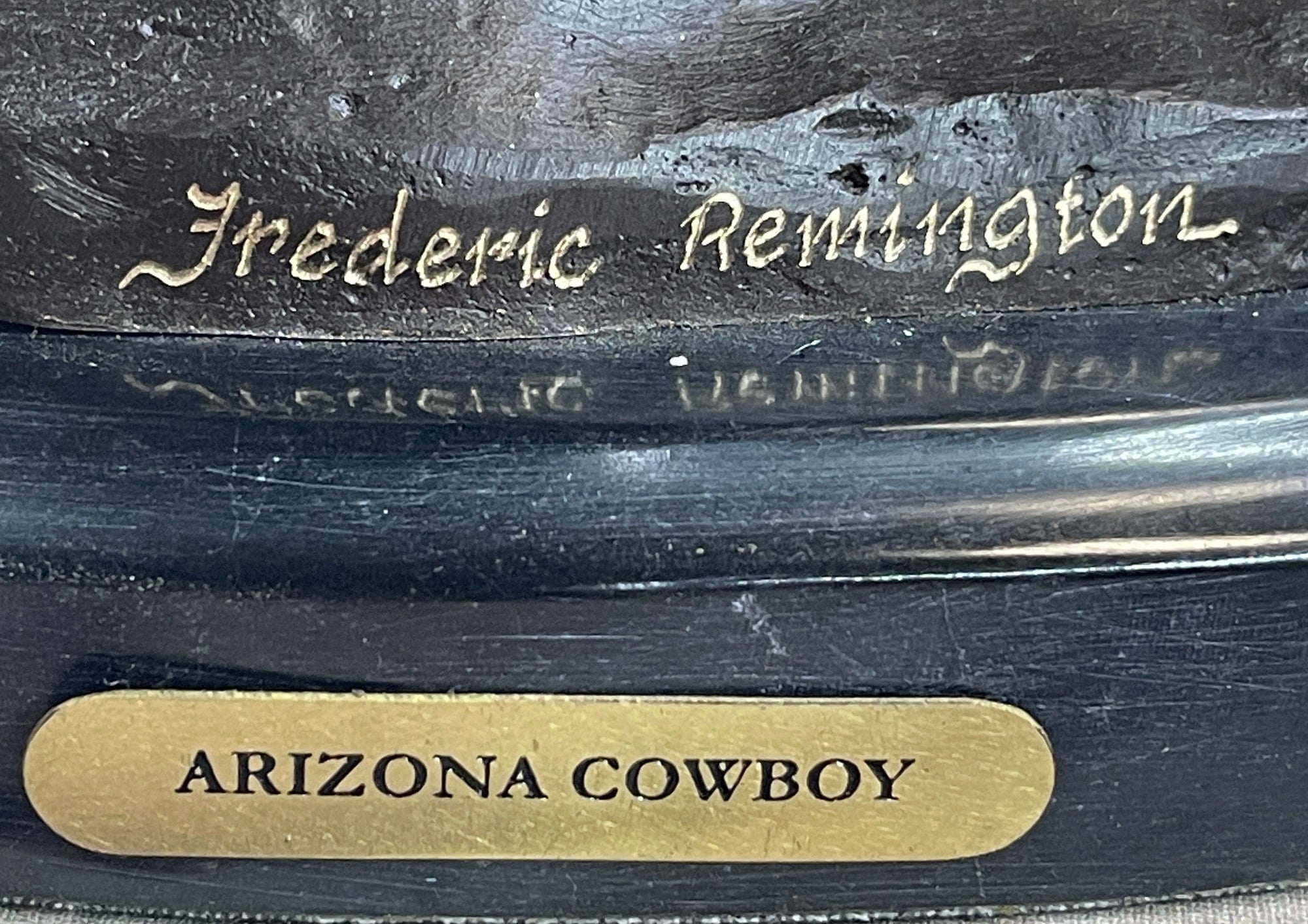RANGER by Frederic Remington Cowboy on Horseback Bronze Sculpture Statue Country Western Art 9" x 8"
