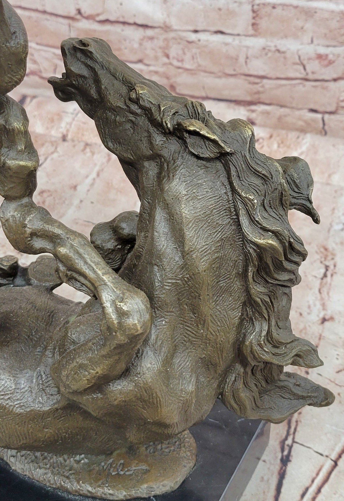 Bronze Rearing Horses Sculpture – Dynamic Equine Art Statue