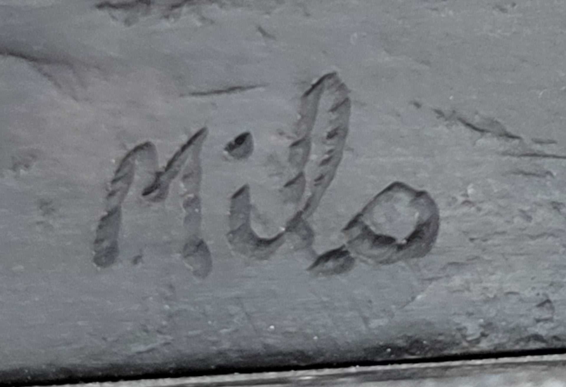 Elk Reindeer Stag Buck Hot Cast Bronze Figure Sculpture on Marble Base by Milo