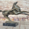 Large Abstract Modern Art Horse Gallops Bronze Sculpture Statue Figurine Figure