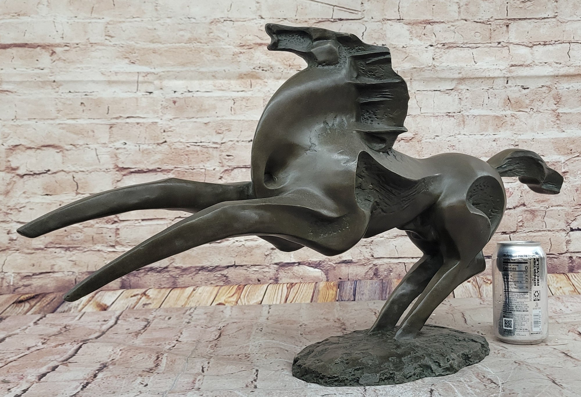 Abstract Bronze Stallion; Modern Equine Sculpture for Contemporary Dcor