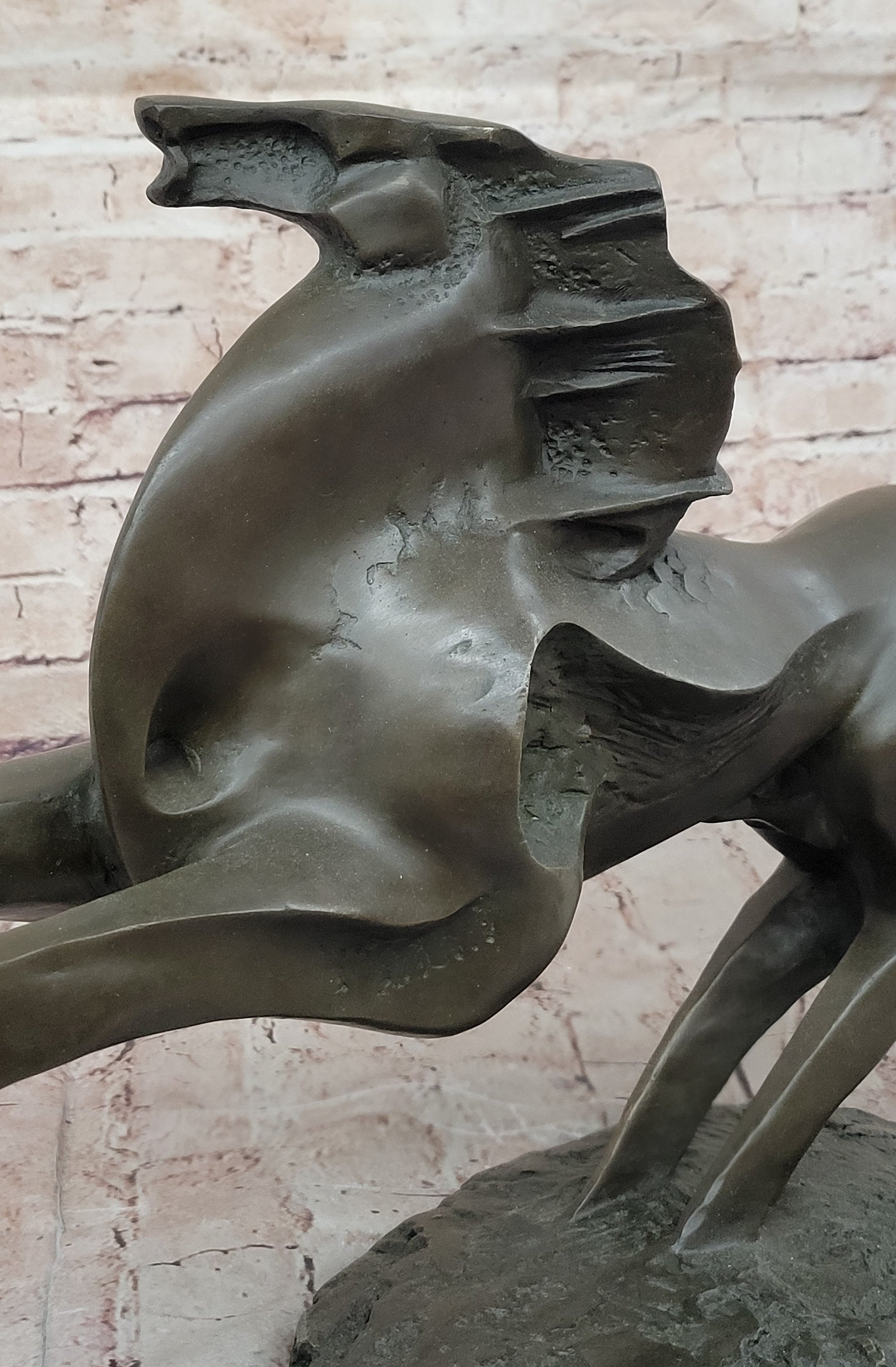 Abstract Bronze Stallion; Modern Equine Sculpture for Contemporary Dcor