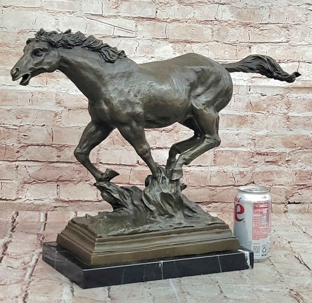 Bronze Running Horse Sculpture Galloping Stallion Statue