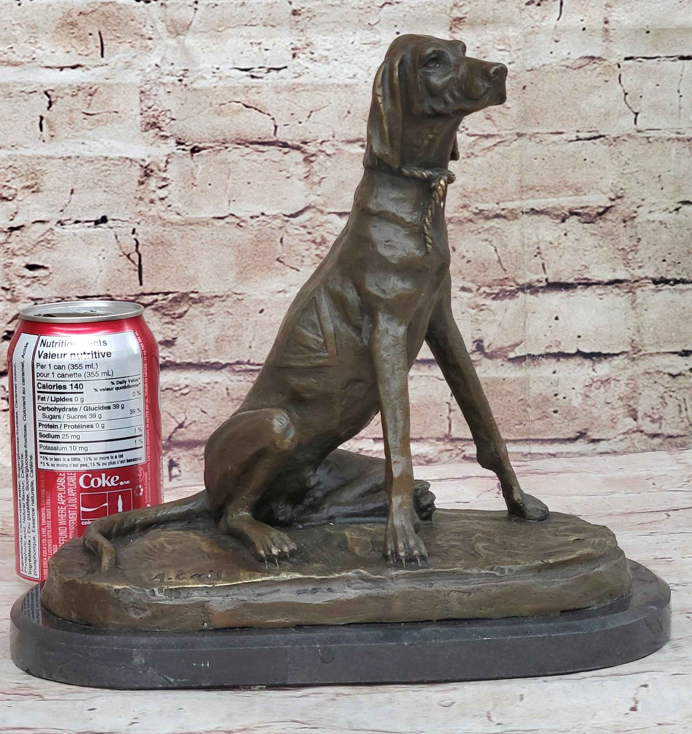 Labrador Retriever Lab Hunting Trials Trophy Water Gun Dog Duck Bronze Statue