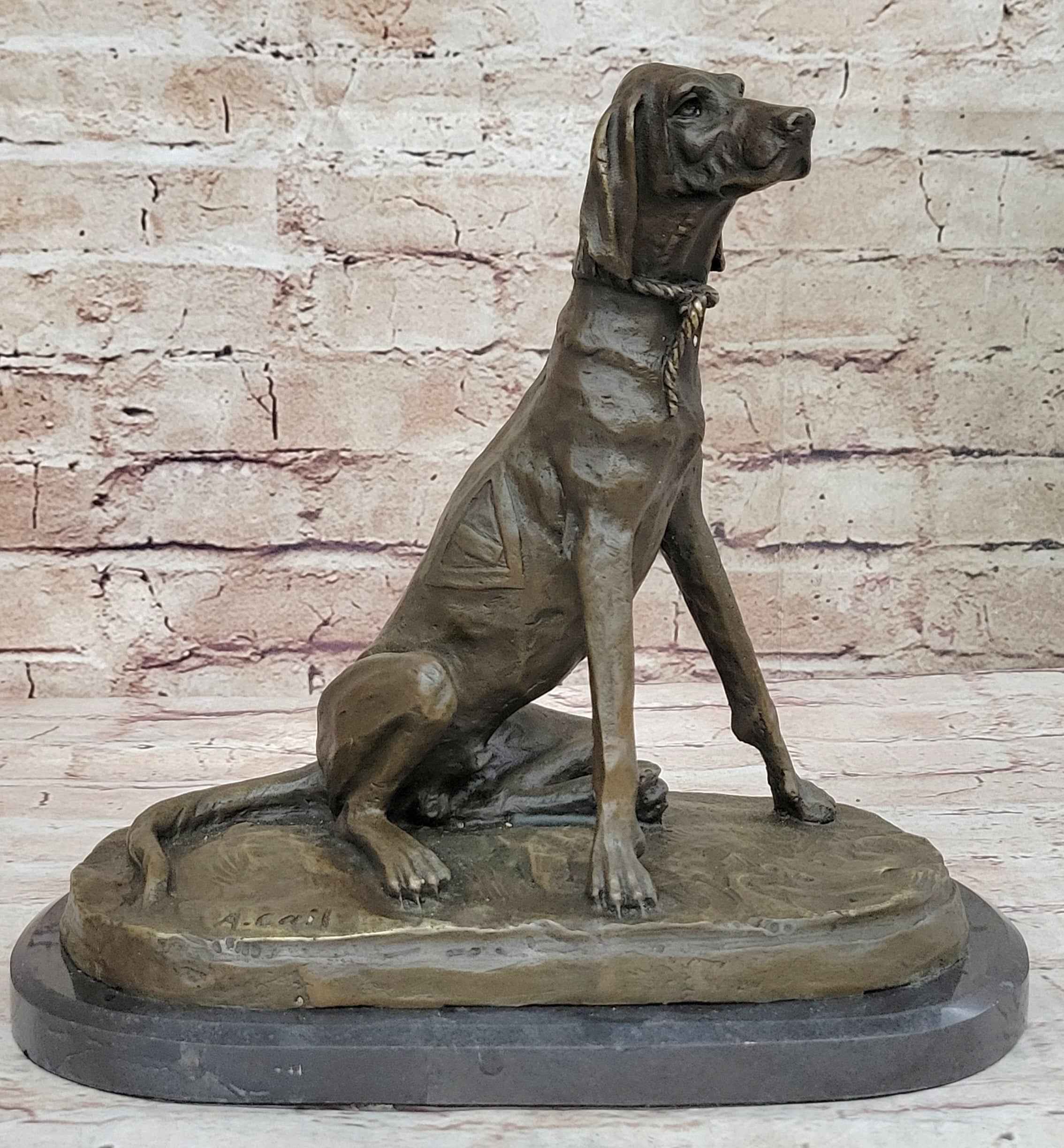 Labrador Retriever Lab Hunting Trials Trophy Water Gun Dog Duck Bronze Statue