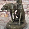 Service Dogs Hunting Hound Retriever Dog Hot Cast Bronze Sculpture Statue Decor