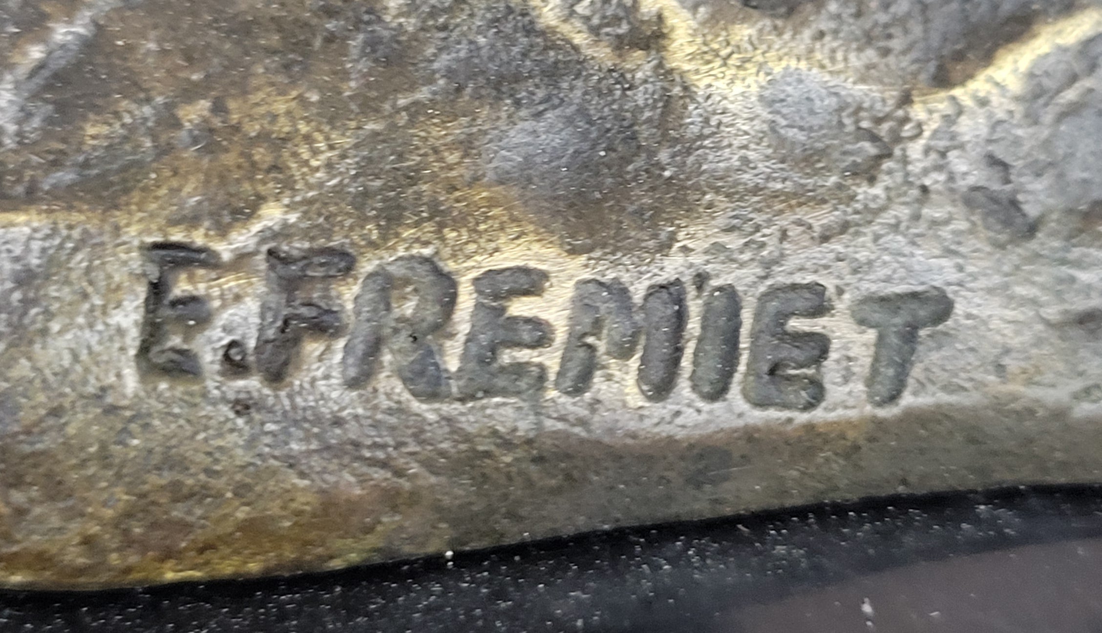 Greyhound Dog Bronze Metal Statue Sculpture Figure on Marble Base by Fremiet