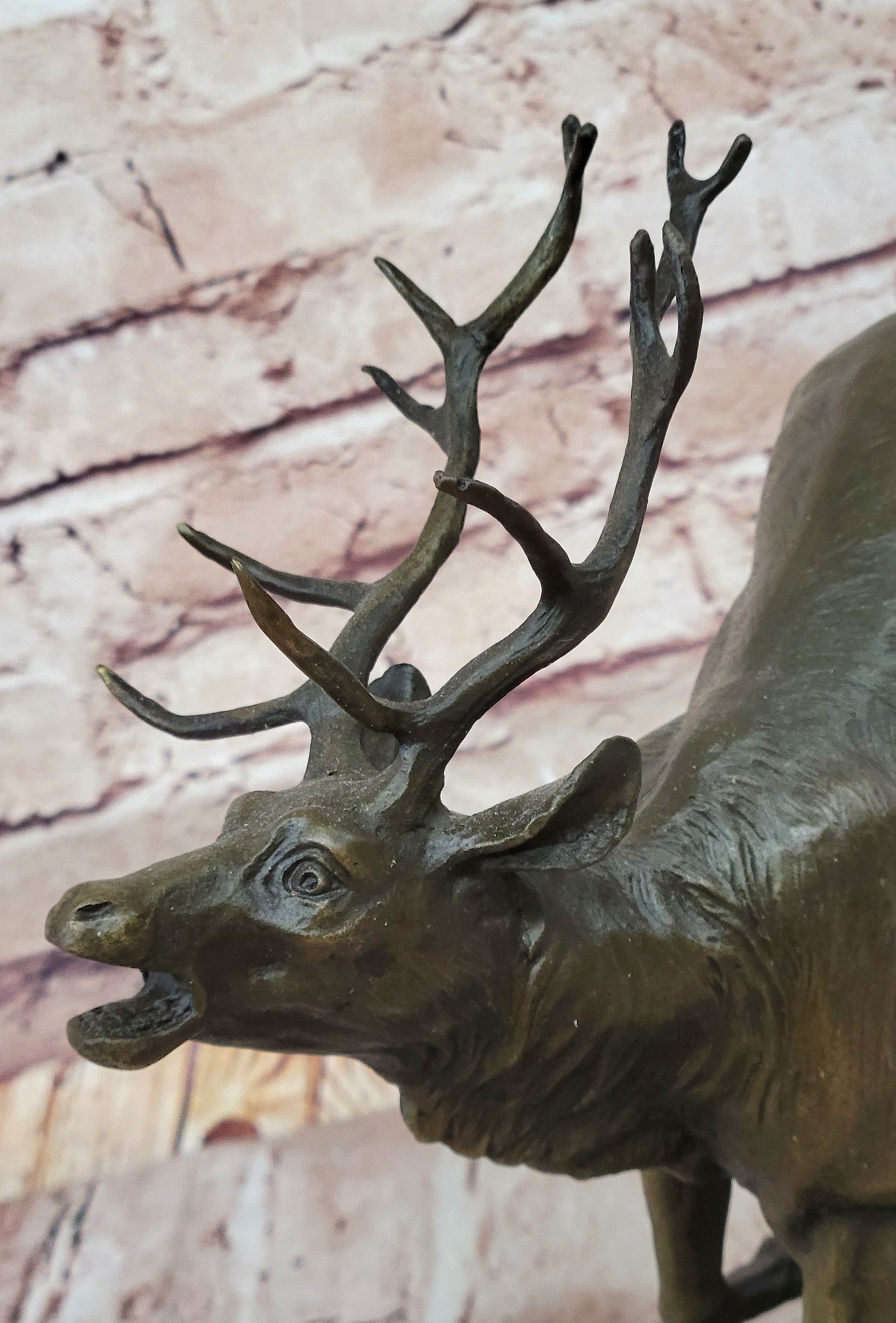 Milo “Stag by Lecourtier” Reproduction; Majestic Deer Bronze Sculpture