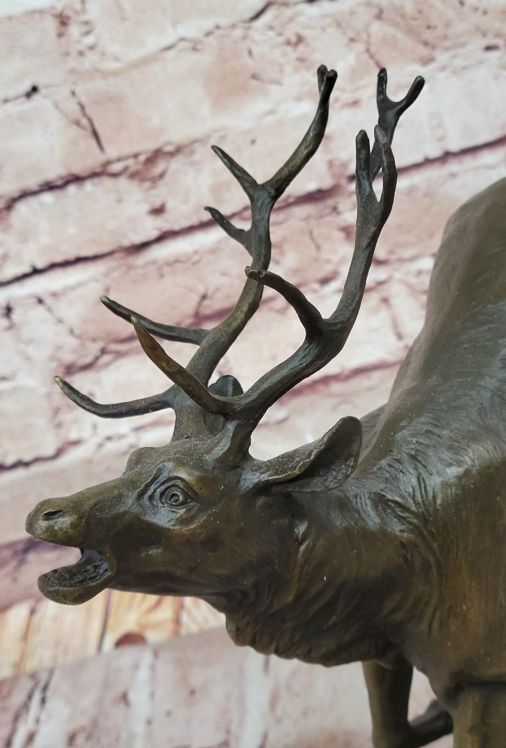 Milo "Stag by Lecourtier" Reproduction; Majestic Deer Bronze Sculpture