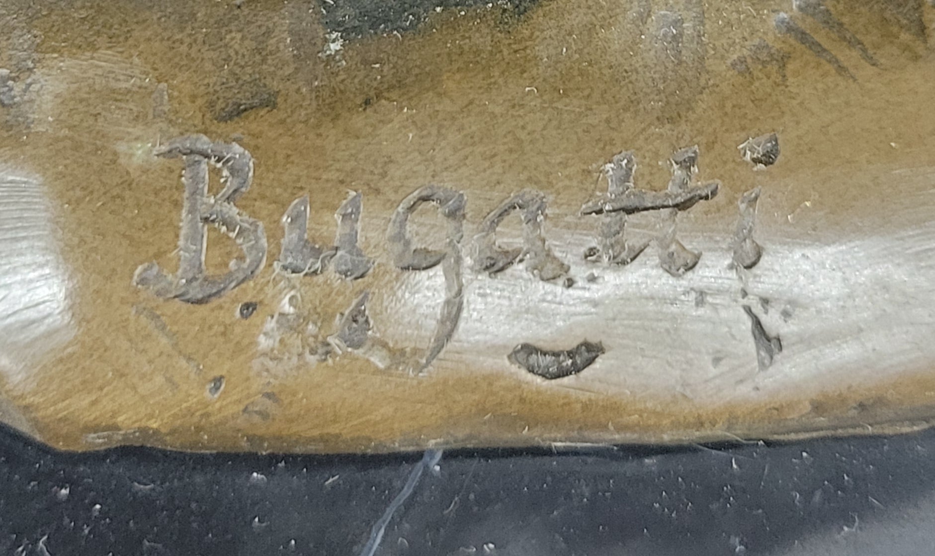 Bronze Elephant Sculpture with Outstretched Trunk; Wildlife Art on Marble Base