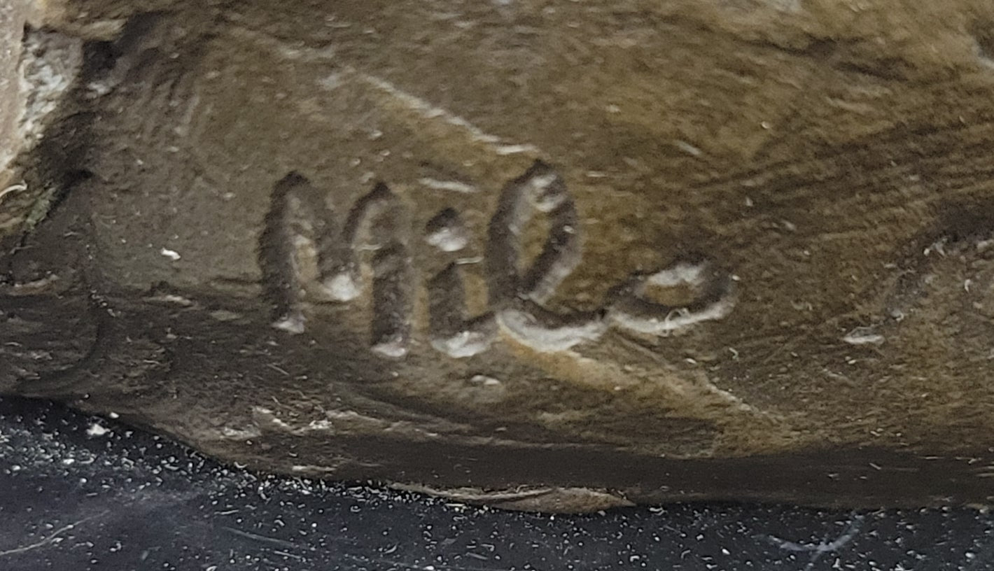 Stag Buck Elk Deer Laying Down - Bronze Wildlife Sculpture by Milo on Marble Base