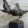 Abstract Galloping Horses Bronze Sculpture Original Equine Art Signed by Milo